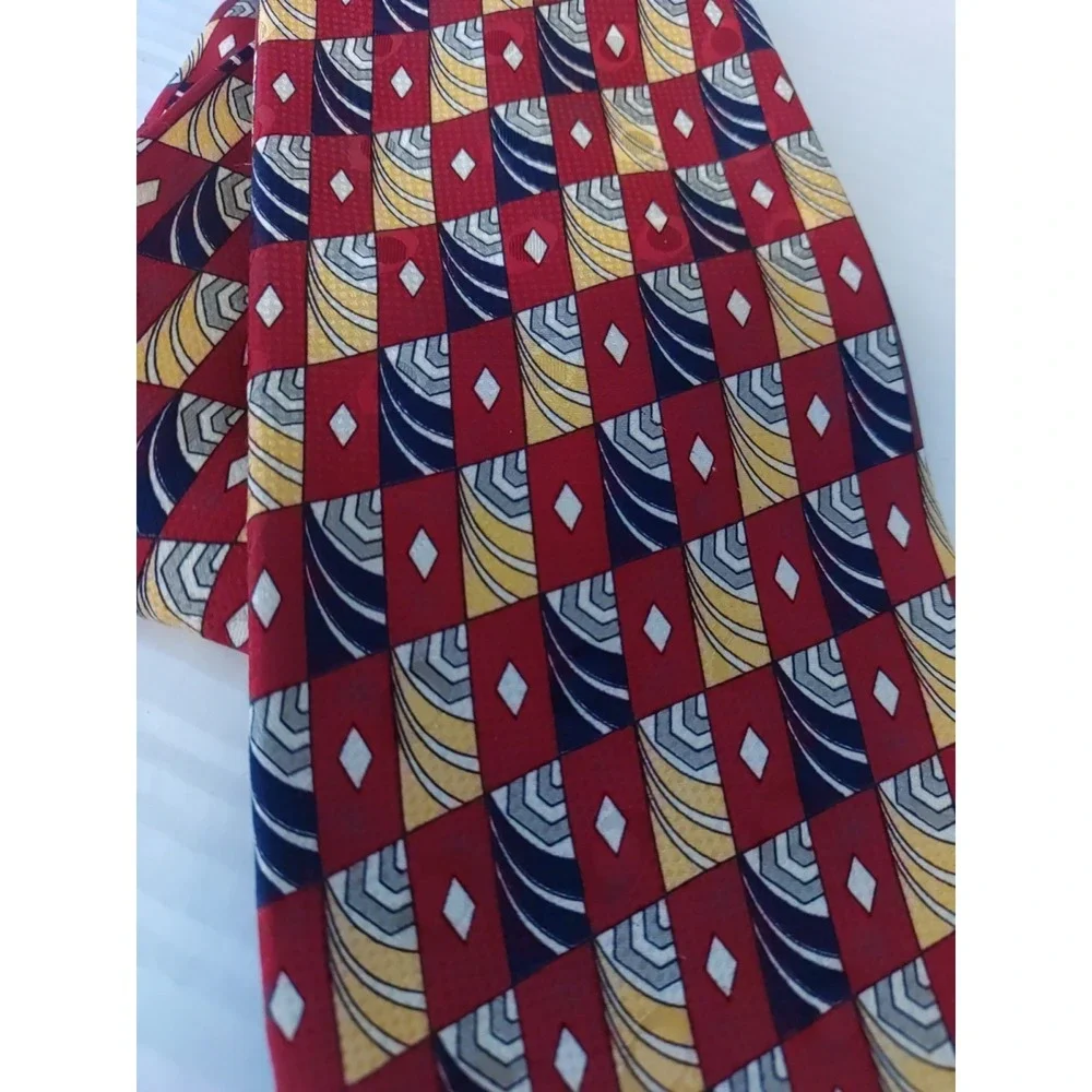 Robert Talbot Vintage Studio Nordstrom Men Colorful Pattern‎ Silk USA 59